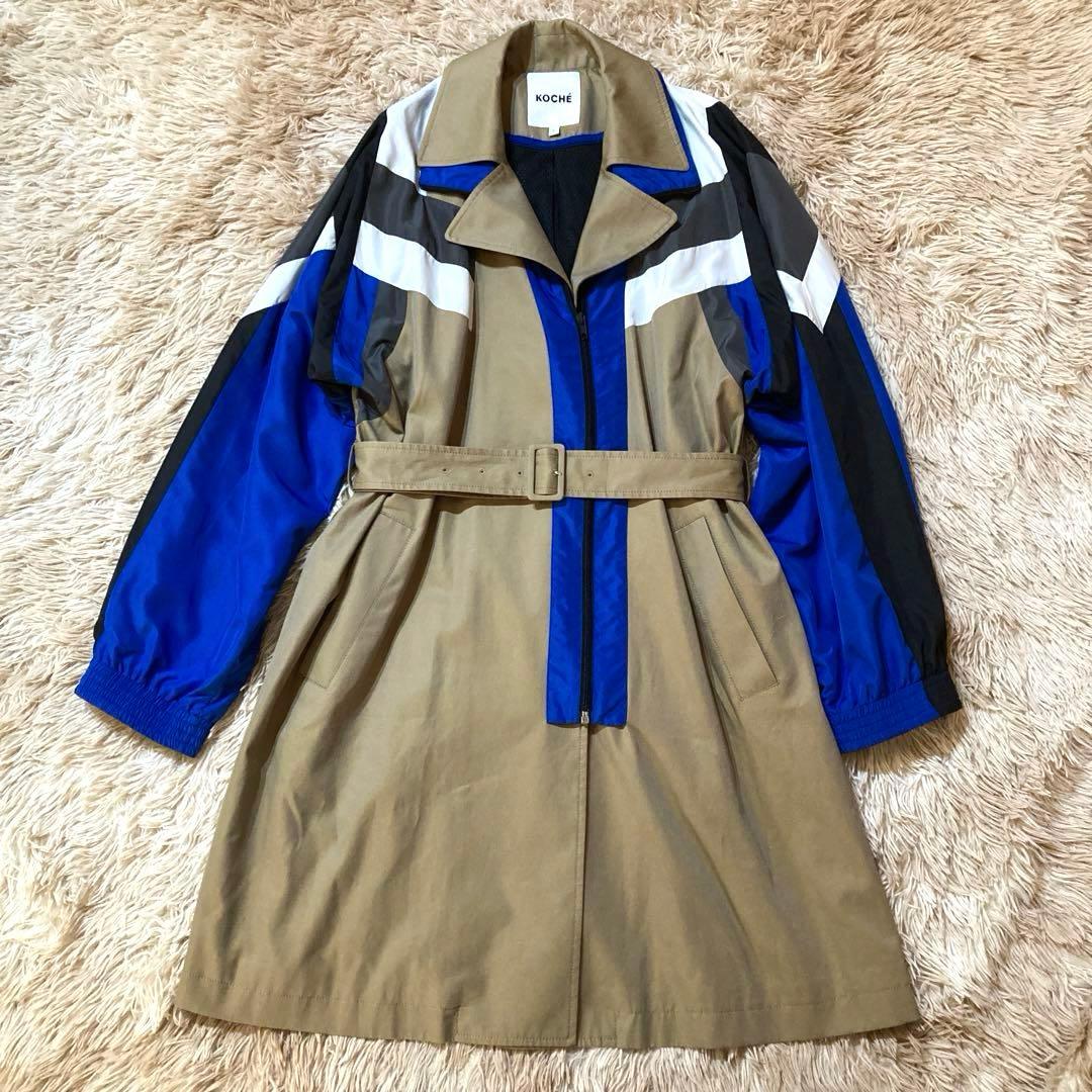 美品　Koché コシェ　トレンチコート　 スポーツドッキング　L