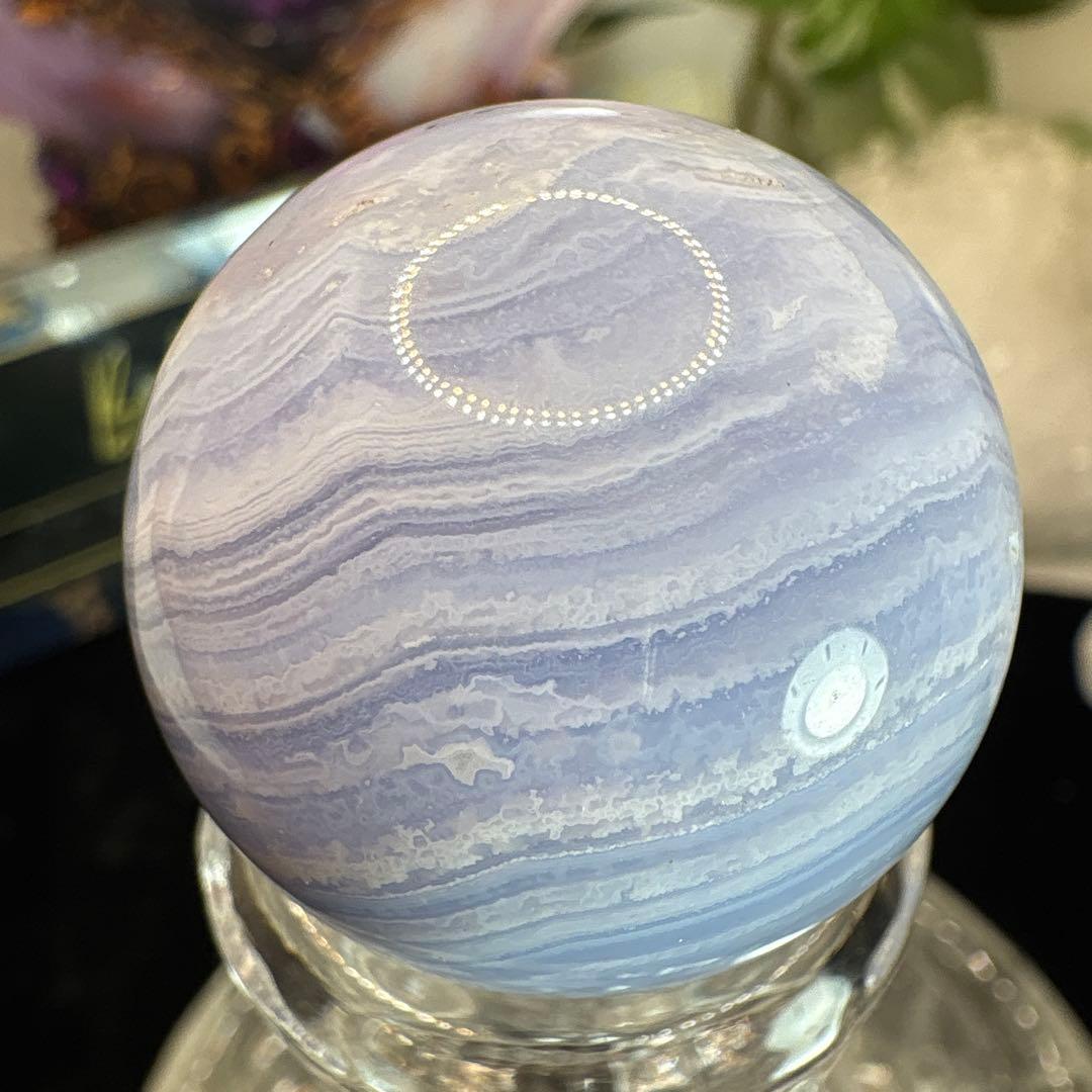 高品質 ブルーレースアゲートスフィアNo.2641