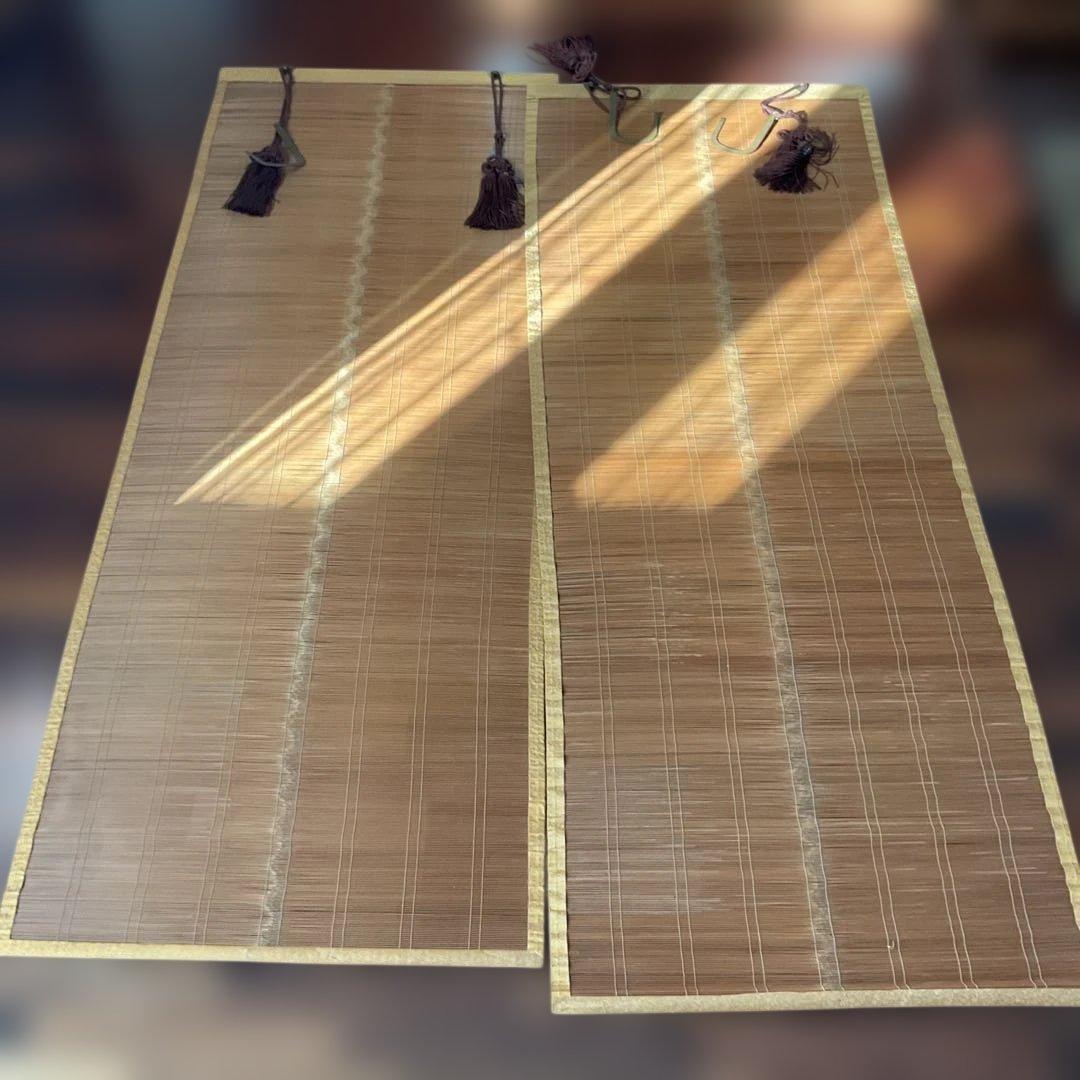 和室用暖簾二幅、お座席すだれ