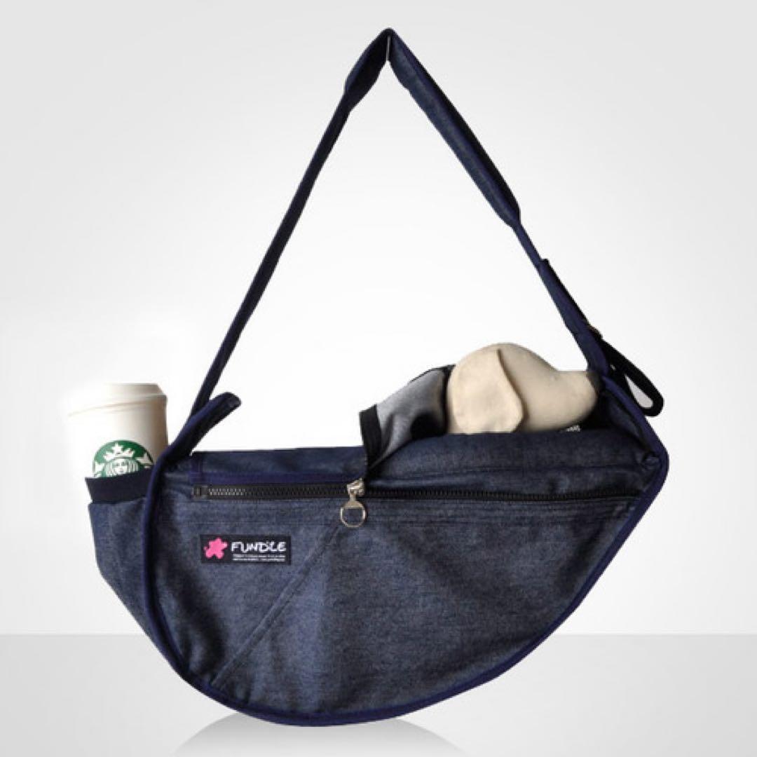 FUNDLE ファンドル スリング デニムLサイズ フワモコ&中敷き付き
