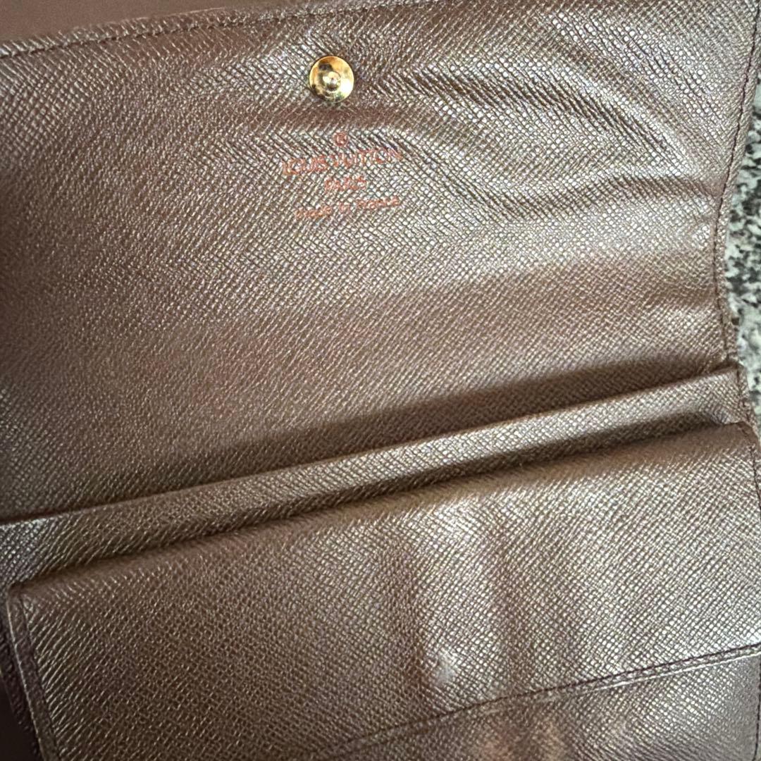 正規品 ルイヴィトン　ダミエ　ポルトトレゾール　エテュイパピエ　三つ折り財布