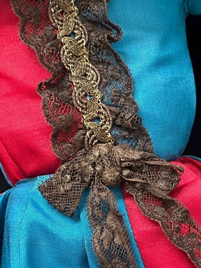 アンティークブドワールドールクロスボディ 1920s ピエロ 大型71cm