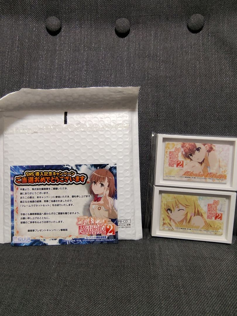 瑠*す様 スマスロ とある科学の超電磁砲2 導入キャンペーンA賞 マグネットフレ