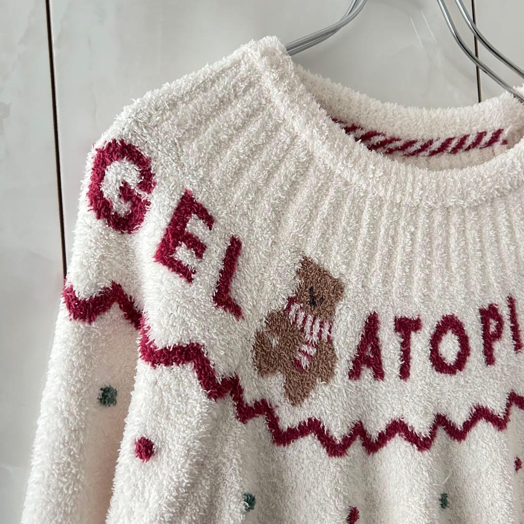 ジェラートピケHOLIDAYクマ柄ノルディックジャガードプルオーバー＆パンツ