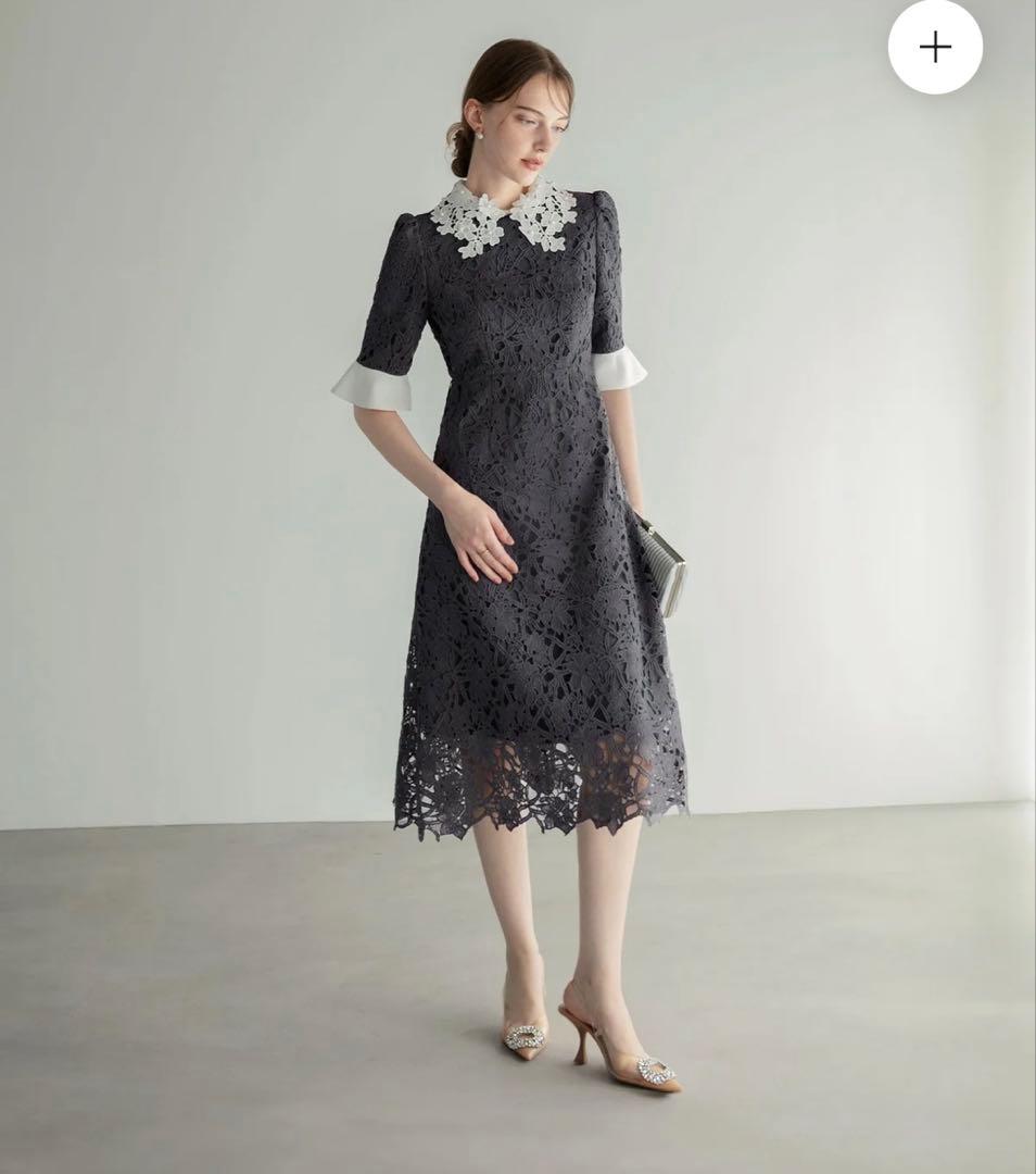 Leja ブルーレース ワンピース