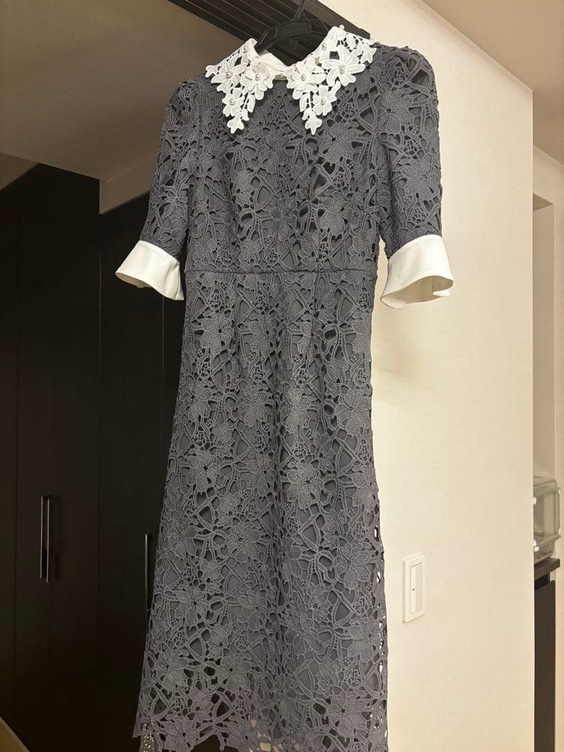 Leja ブルーレース ワンピース