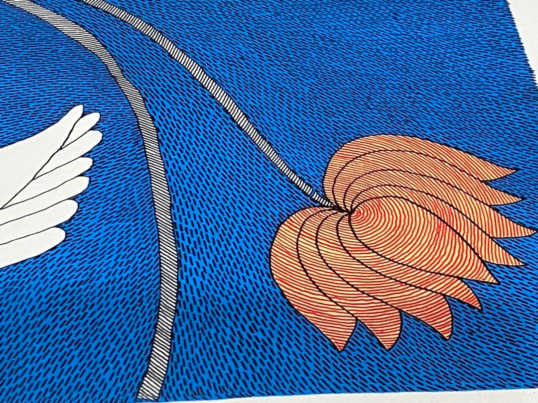 Tara Books水の生き物アートプリント　“白鳥” インド