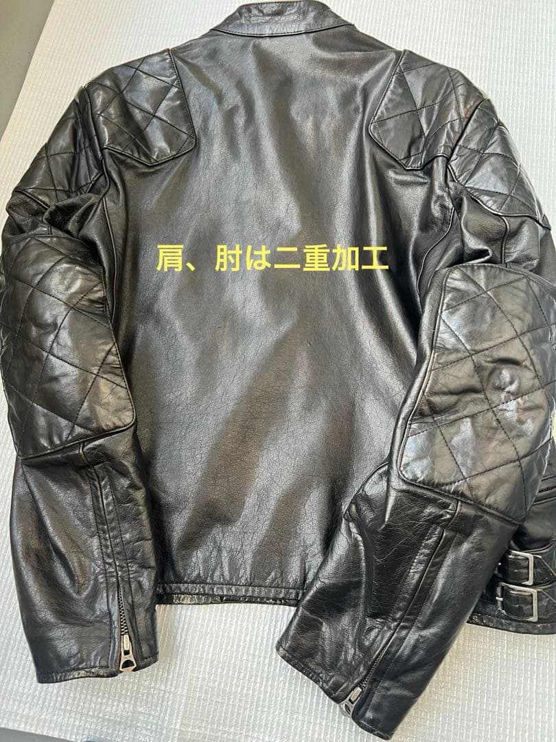 POLO RALPH LAUREN 牛革ライダースジャケット 個人デザイン変更品