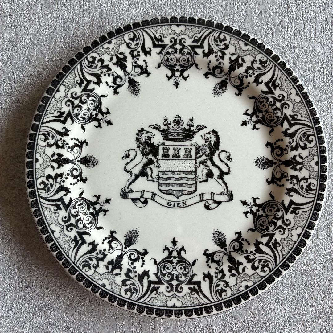GIEN Les Dépareillées ライオン紋章 小皿 φ12.5cm
