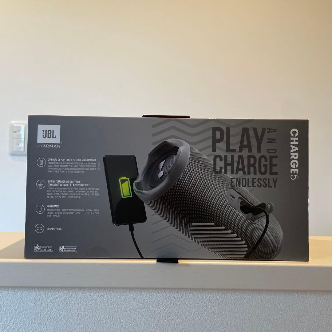 JBL Charge 5 ワイヤレススピーカー　グレー