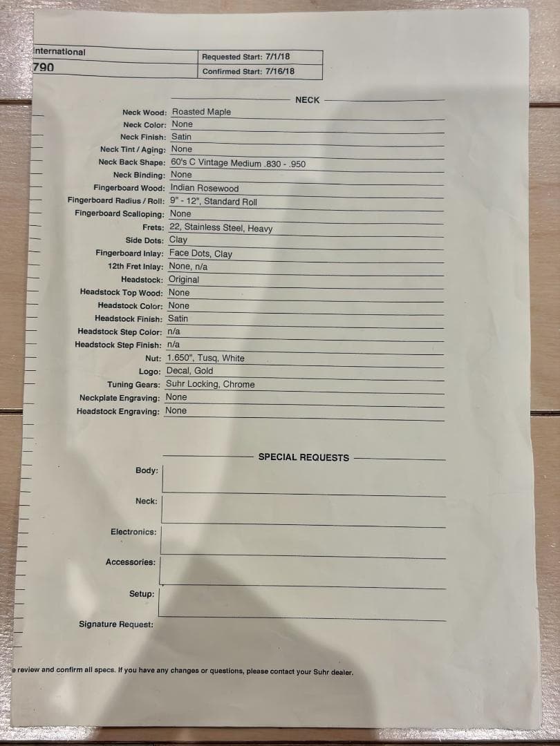 ギター Suhr Classic S Antique Roasted SonicBlue