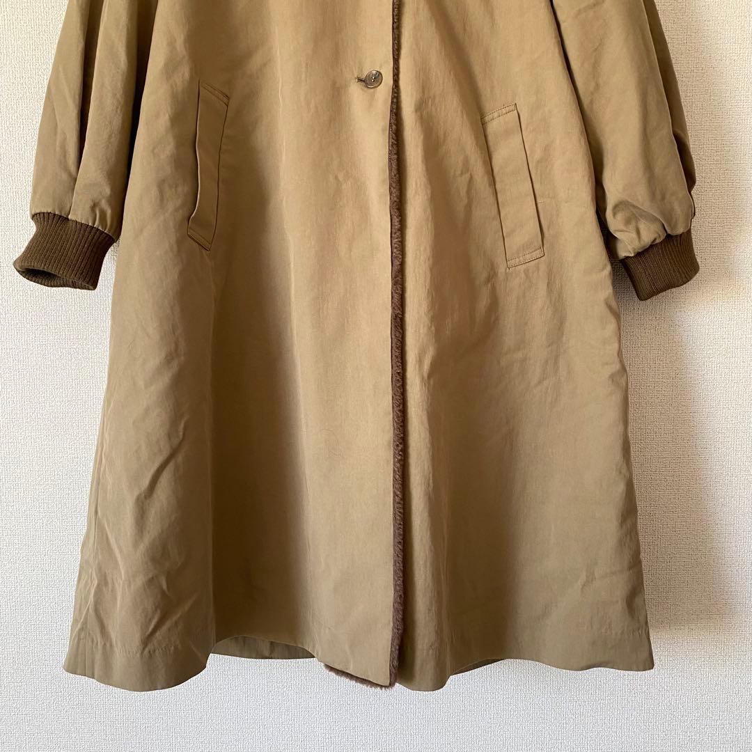 mizuiroind ミズイロインド バックボアコート ベージュ