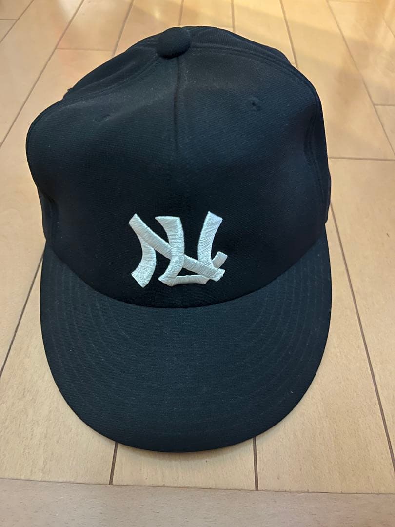 【けい】【デッドストック】西鉄ライオンズキャップ 黒 3L