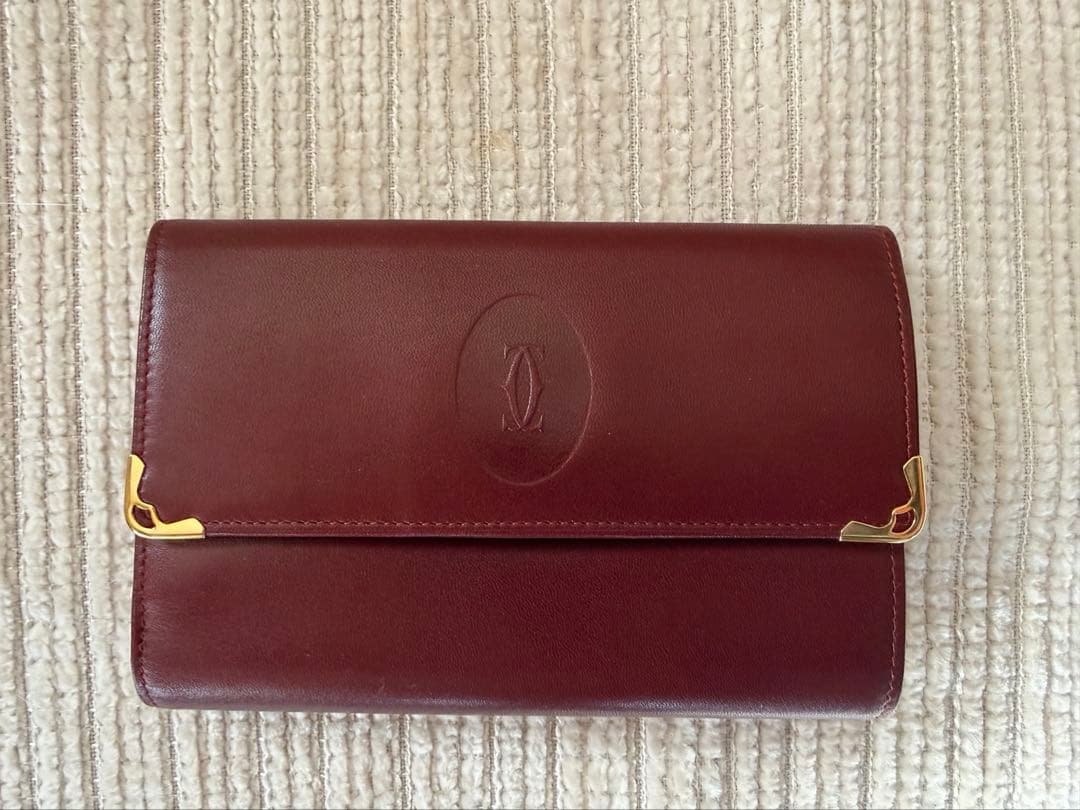 Cartier 財布　ボルドー