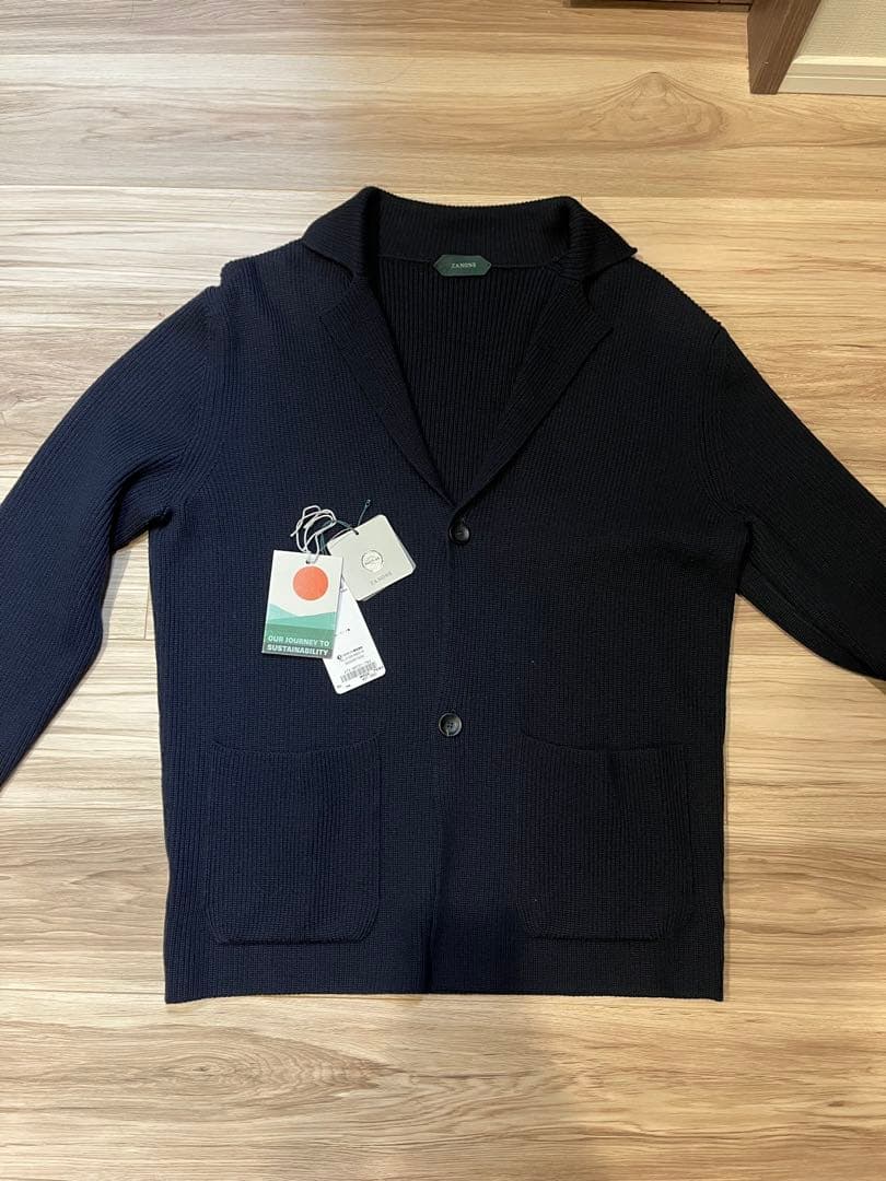 ZANONE GIACCA カーディガンジャケット　ネイビー　48サイズ