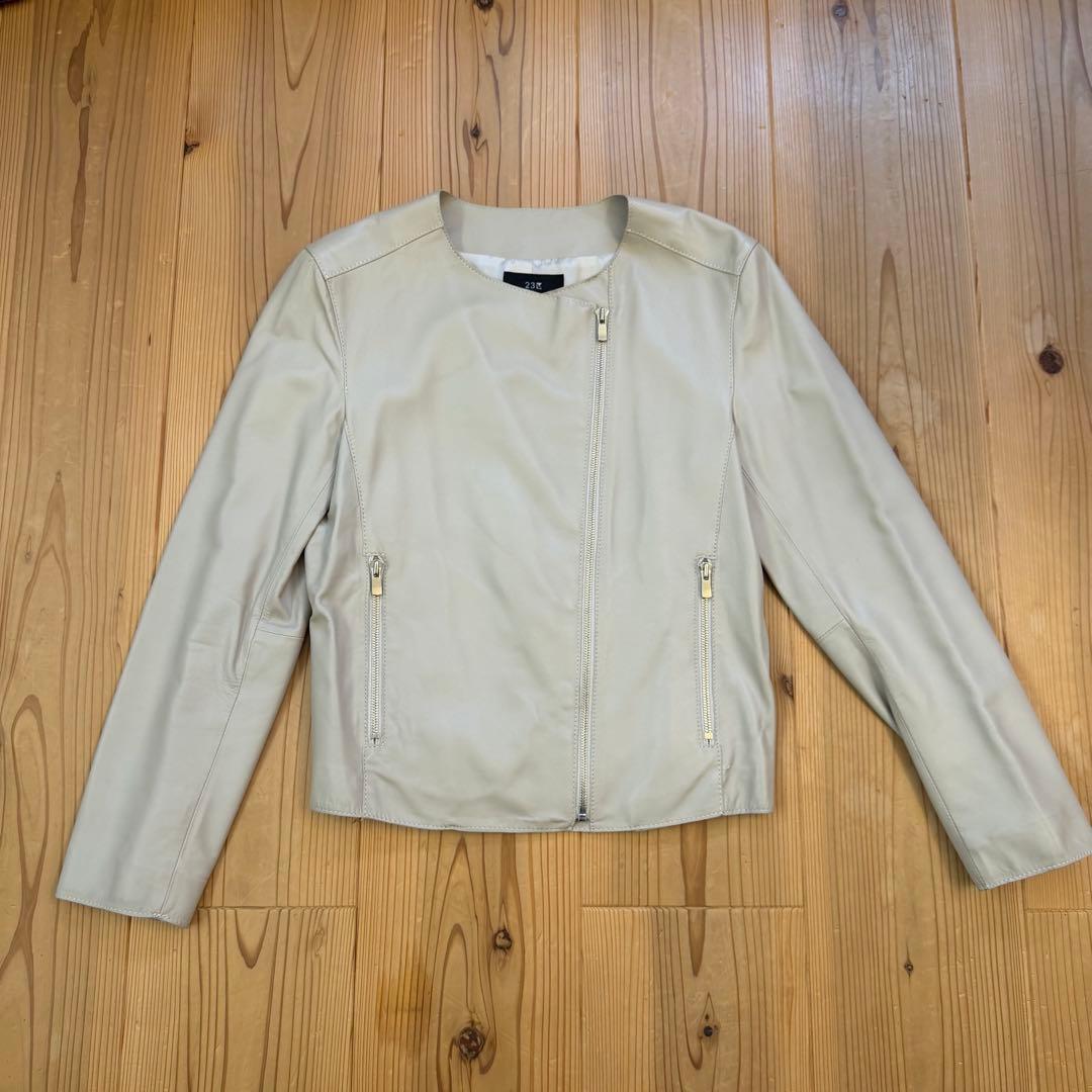 23区＊40サイズ＊ラムレザージャケット＊オンワード