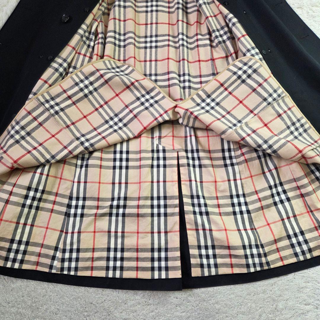 極美品 バーバリー トレンチコート ノバチェック ライナー ブラック 38 M
