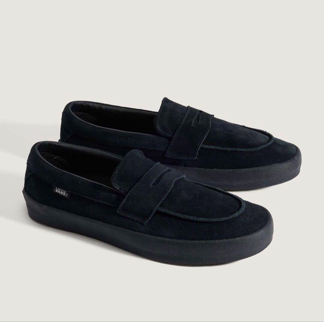 【VANS】バンズ ローファー V196CF CN スエード ブラック 24.5