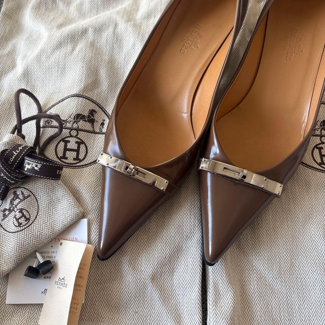 エルメス　ケリーパンプス