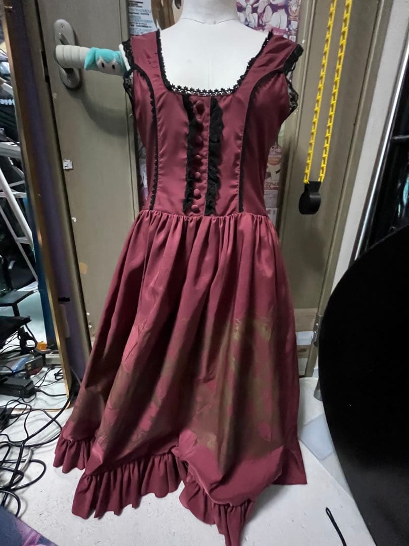 ATELIERPIERROT ジャンバースカート 赤