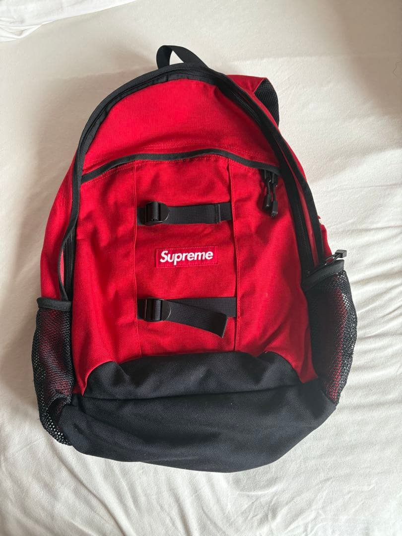 Supreme リュック レッド/ブラック