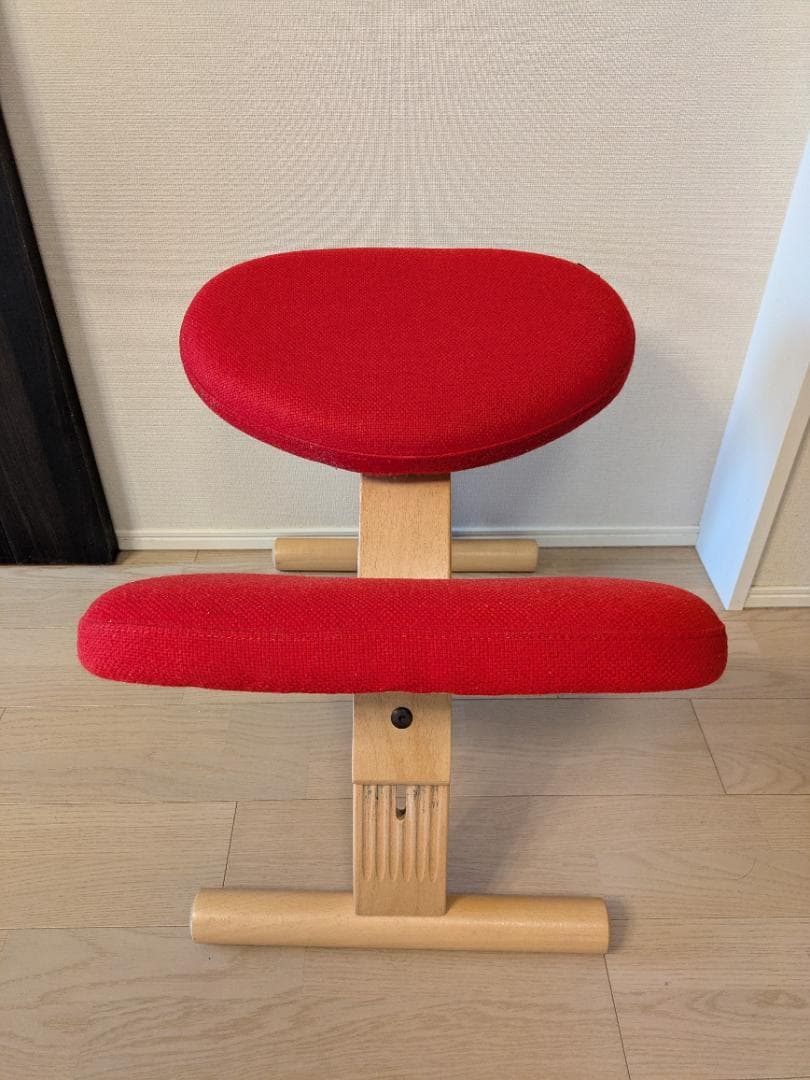 Rybo リボ社 バランスチェア イージー レッド、カバー付き