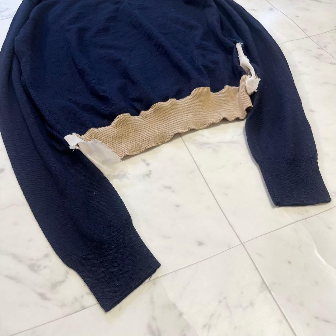 Maison Margiela ドッキングデザインポロニット ステッチ Sサイズ