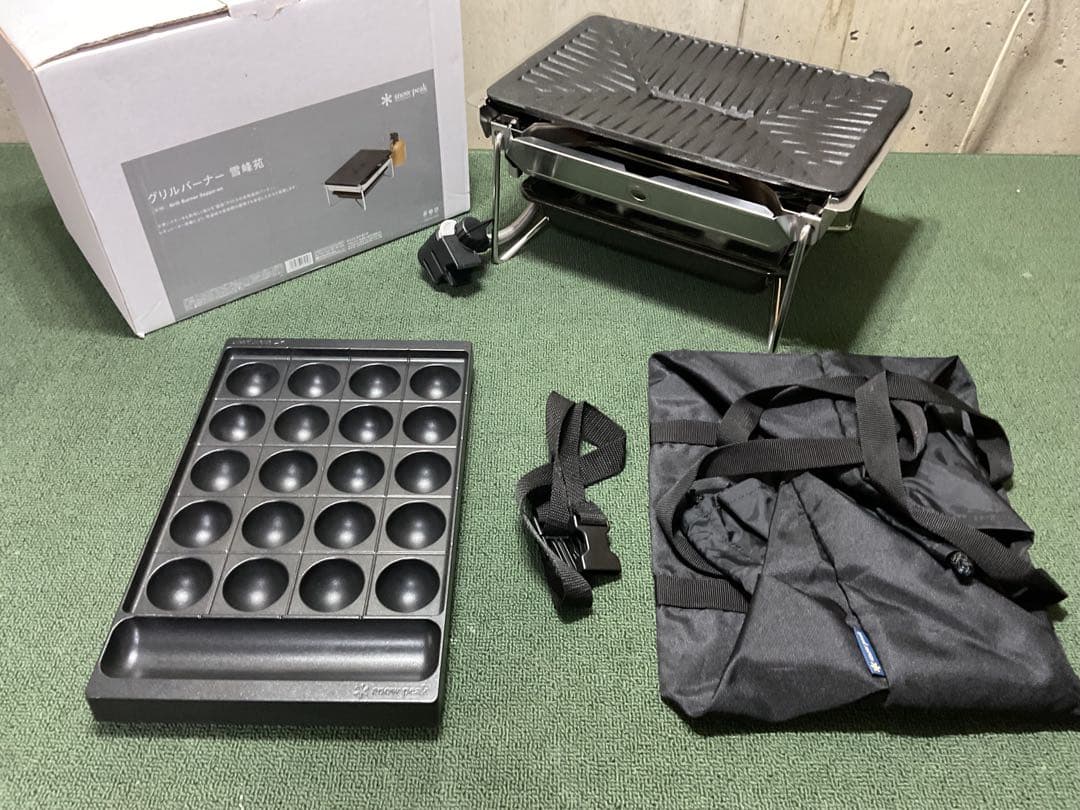 美品 雪峰苑 ＆ 入手困難 たこ焼きプレート スノーピーク  peak