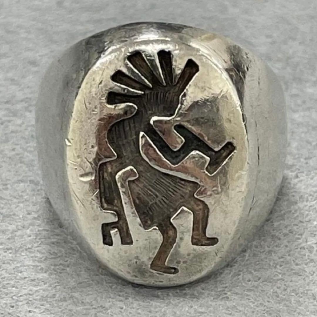 Silver925 Vintage Navajo ココペリリング
