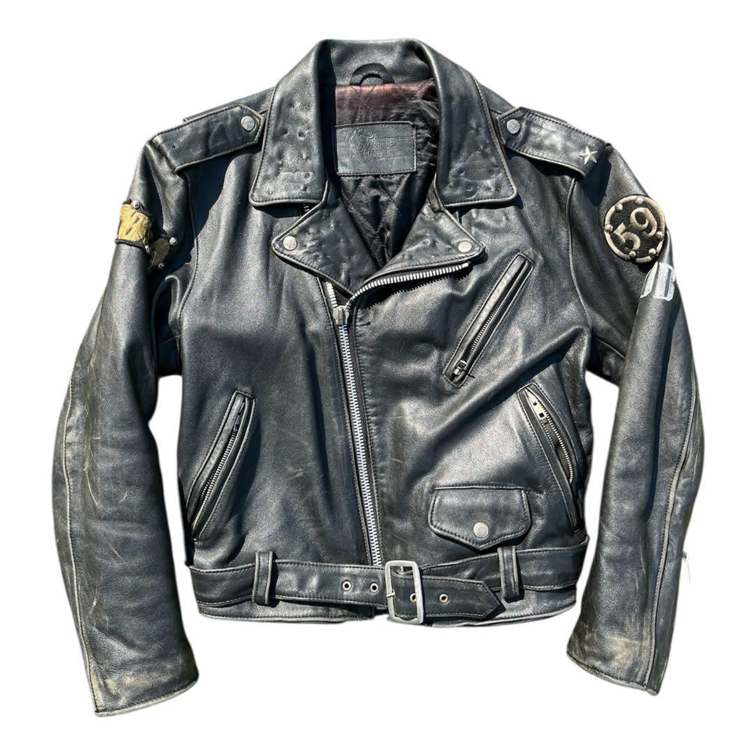 ダブルレザージャケット　ライダース　Blanded garments