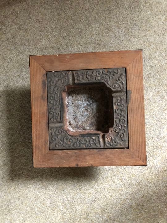 灰皿 木製 ビンテージ 【置物 インテリア】