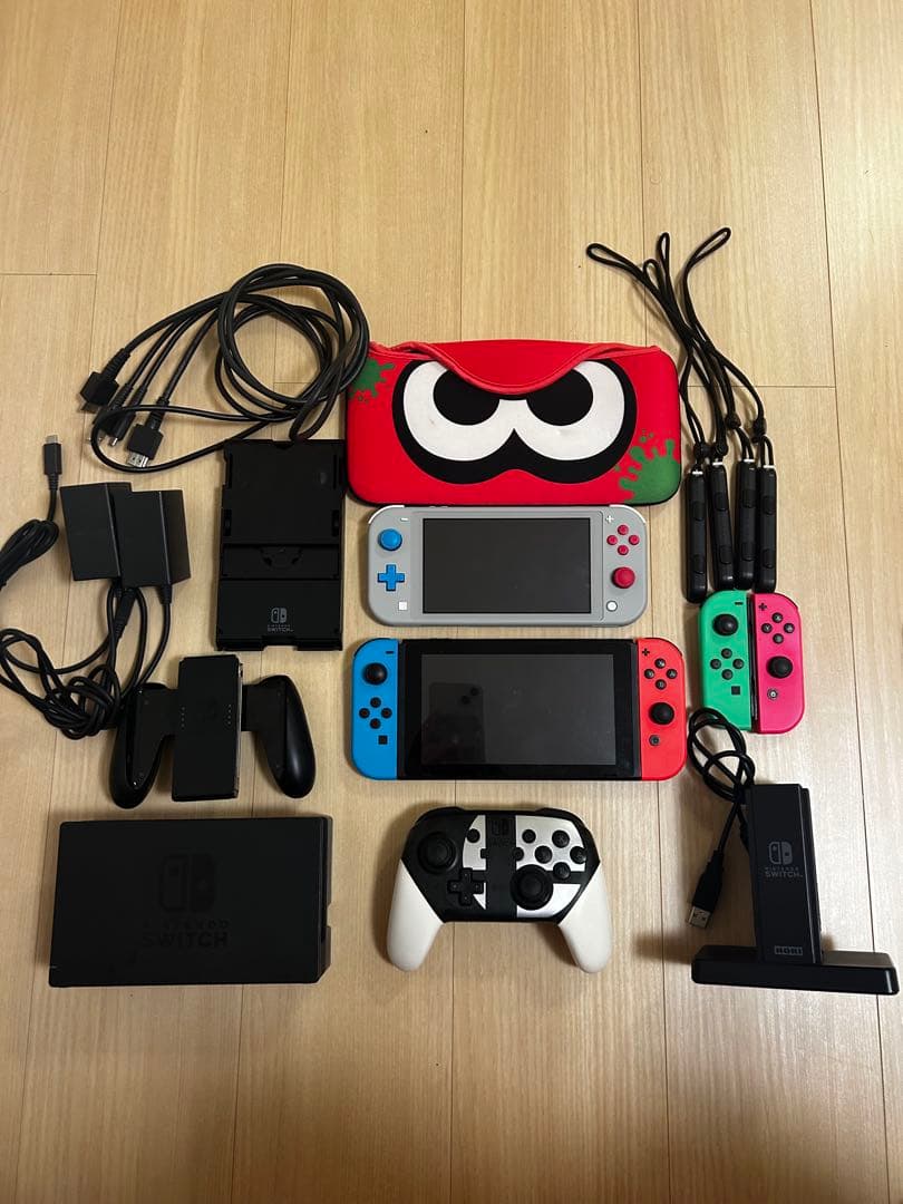 豪華美品セットNintendoSwitch 本体＋Lite本体＋ジョイコン各種