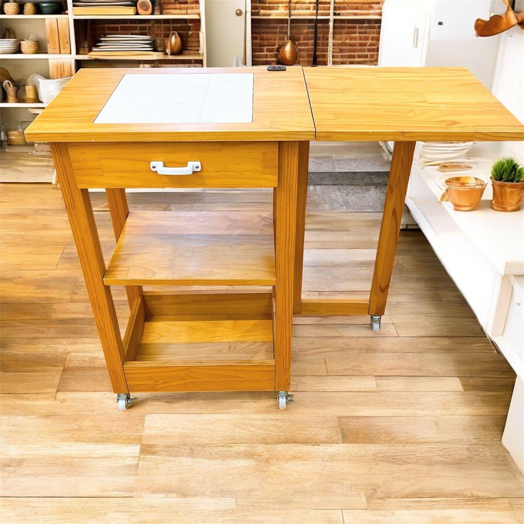 momonatural momohouse キッチンワゴン　モモナチュラル　収納