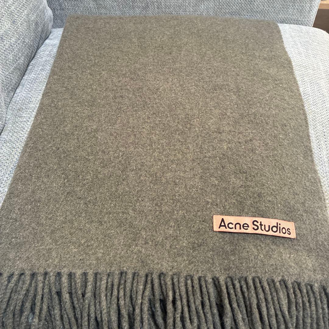 【美品】Acne Studios マフラー 200×70 カーキ