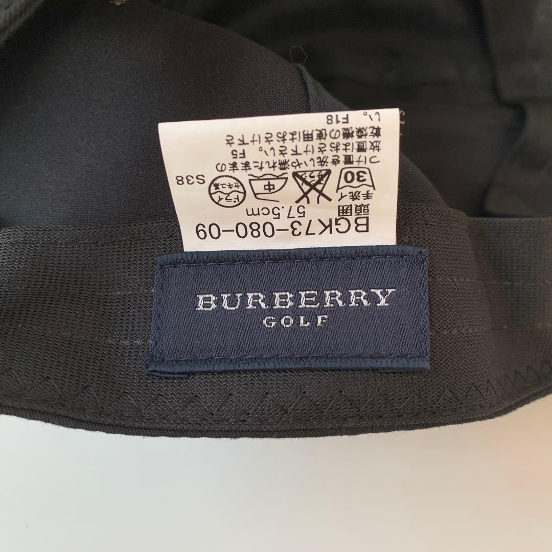 BURBERRY バーバリーゴルフ　ノバチェック　黒キャップ　美品