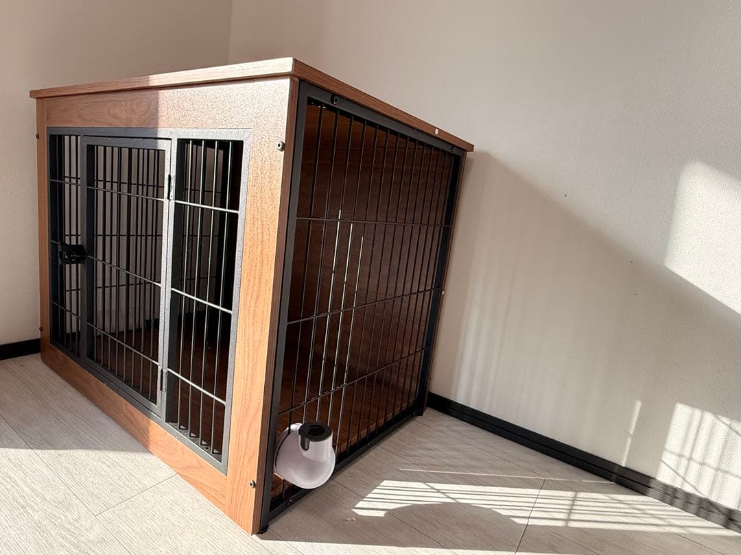 木製犬用ケージ 中型犬用
