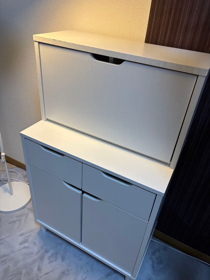 ロウヤ　LOWYA ドレッサー　収納ドレッサー　ホワイト