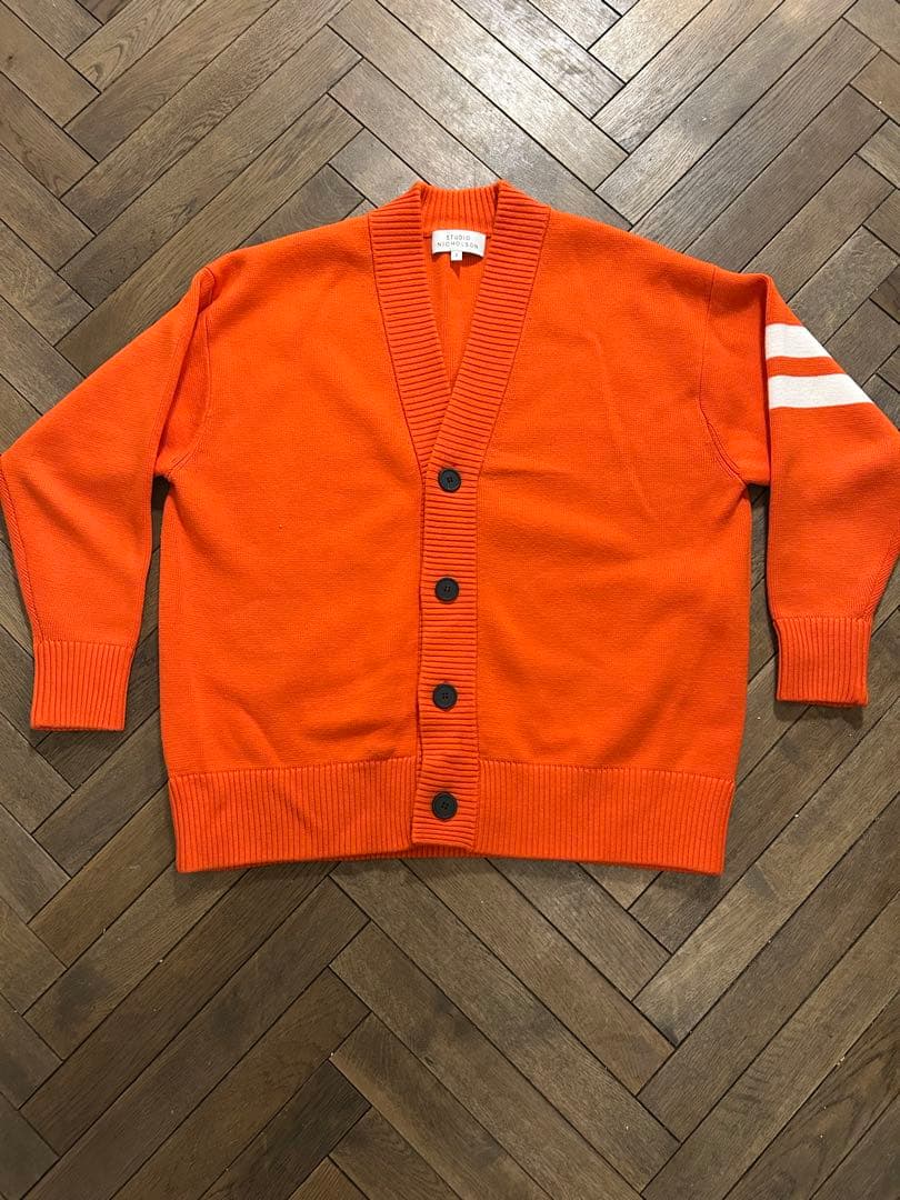 STUDIO NICHOLSON オレンジ カーディガン S