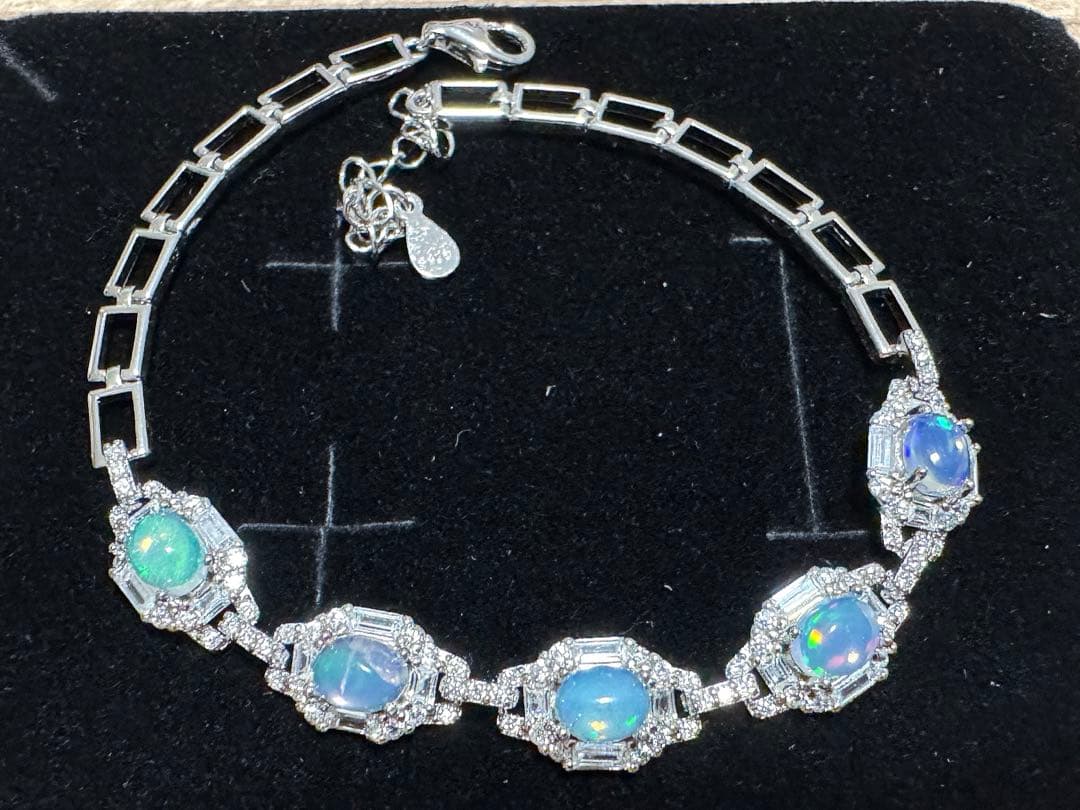 シルバー925 オパールブレスレット