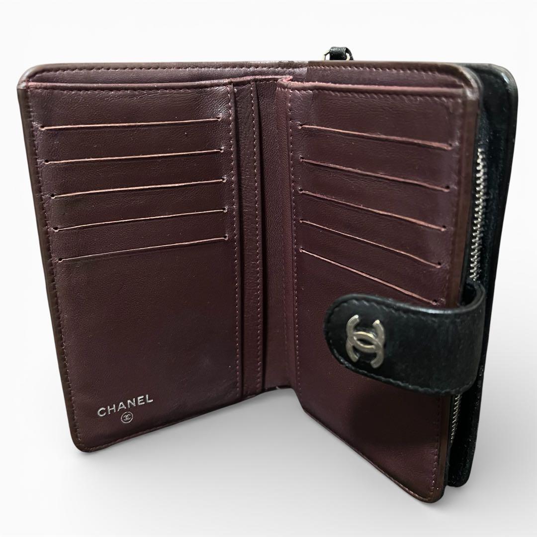 CHANEL シャネル マトラッセ ラウンドジップ ミディアム 二つ折り財布