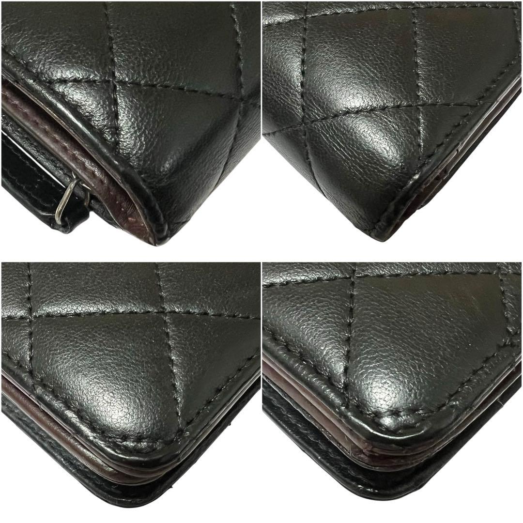 CHANEL シャネル マトラッセ ラウンドジップ ミディアム 二つ折り財布