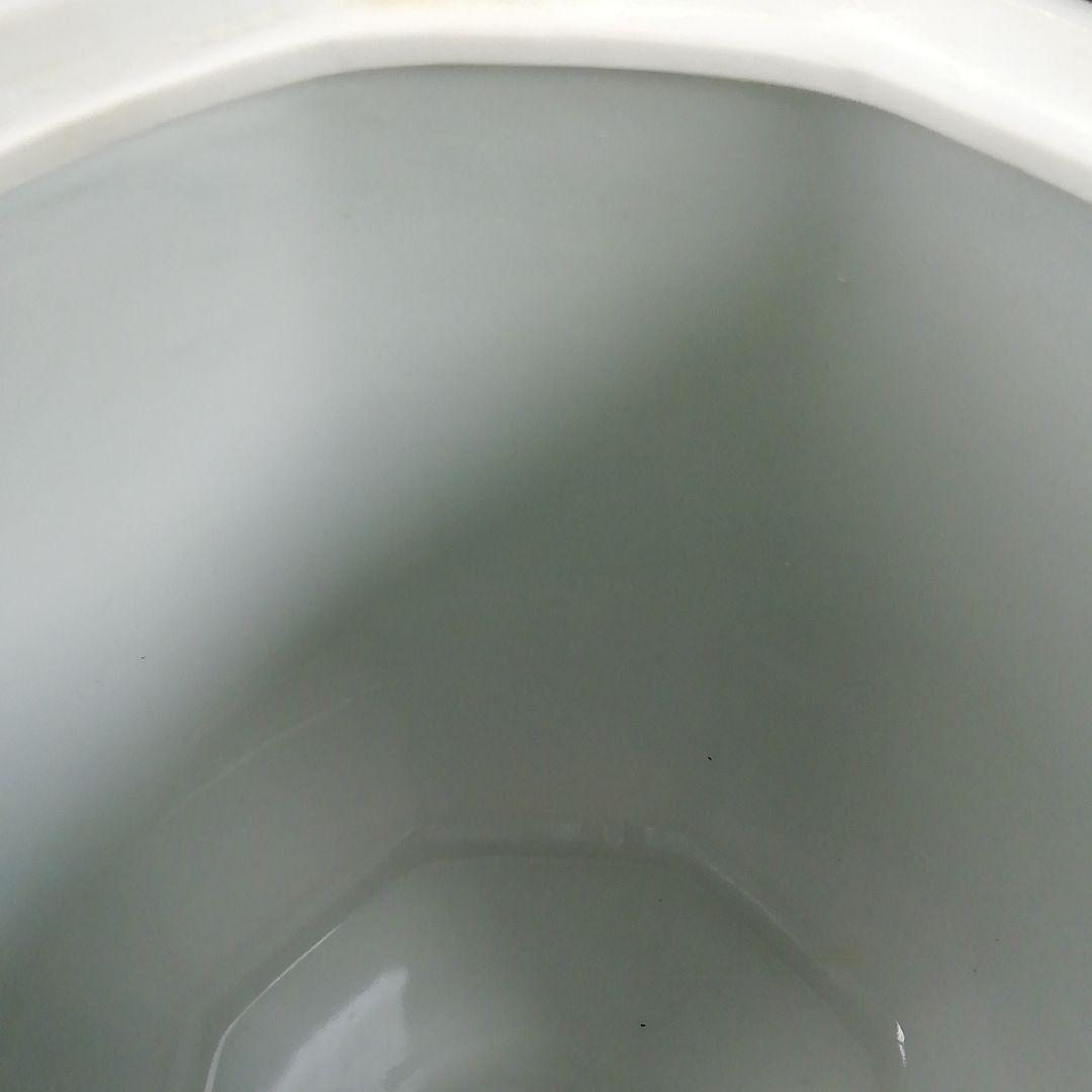 Ｔ７１８　水指　『染付　葡萄棚』『西村徳泉 造』　共箱　茶道具