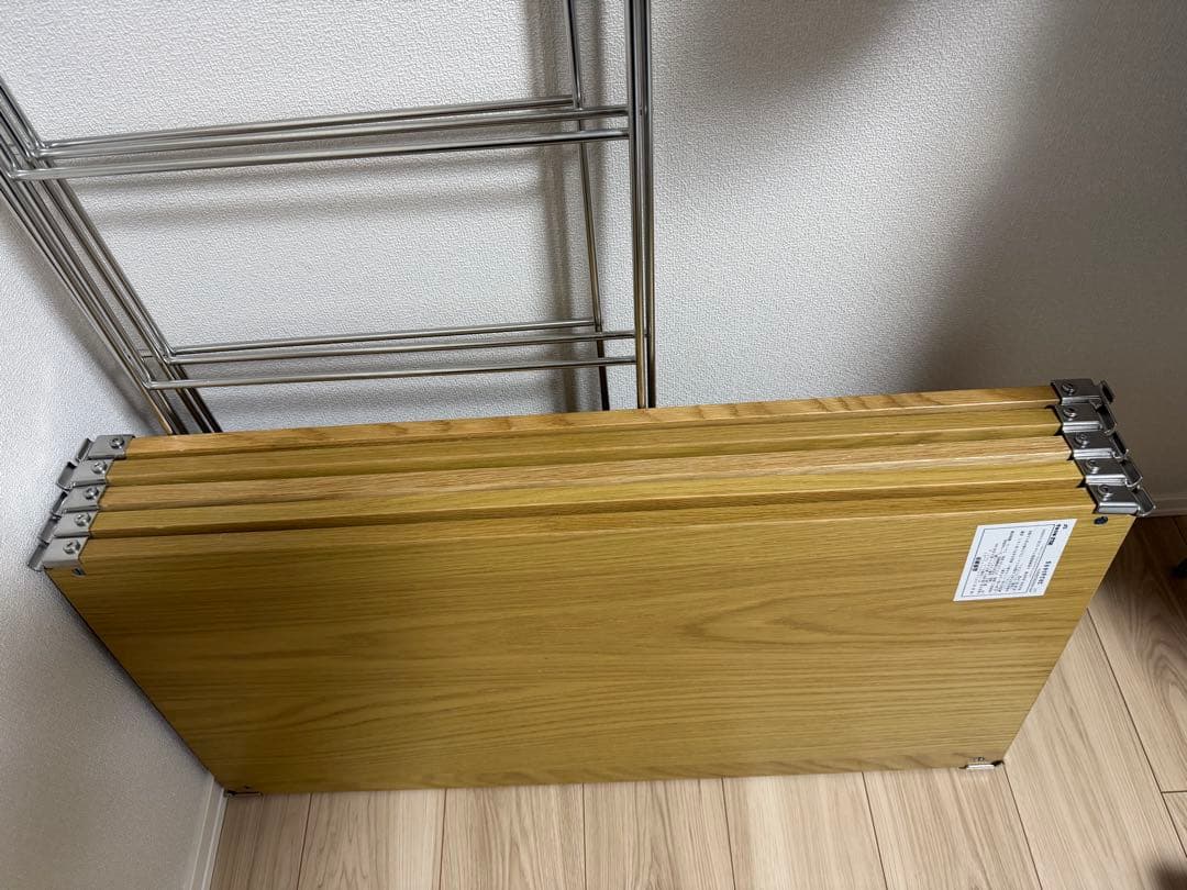 無印良品 ステンレスユニットシェルフ　オーク材棚セット　ワイド小