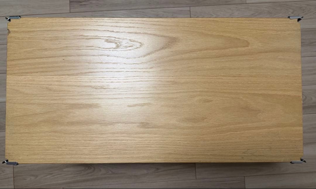 無印良品 ステンレスユニットシェルフ　オーク材棚セット　ワイド小