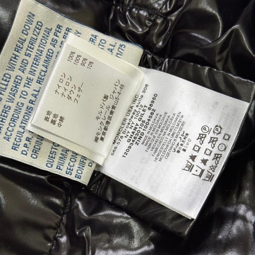 超美品■モンクレール ダウンベスト ブラック レディース 00