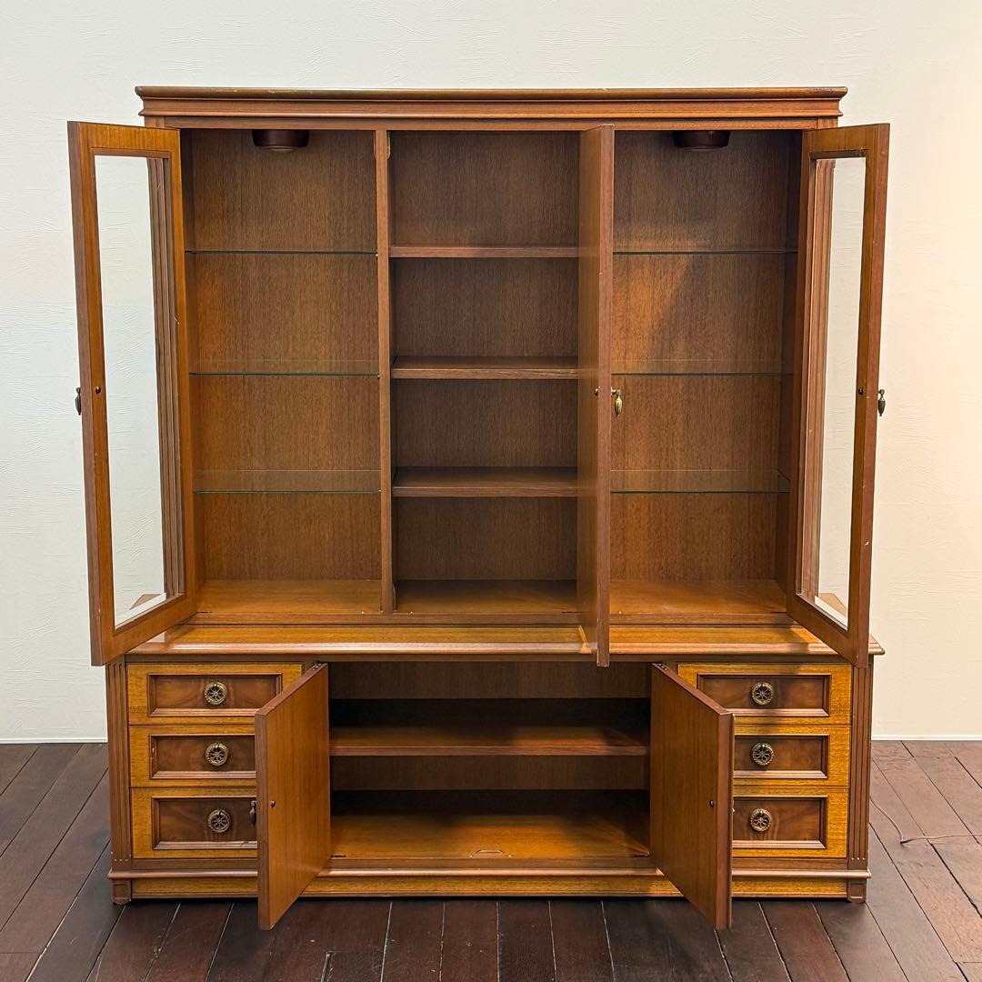 H112K21 神戸洋家具 メープル不二家 キッチンボード 食器棚