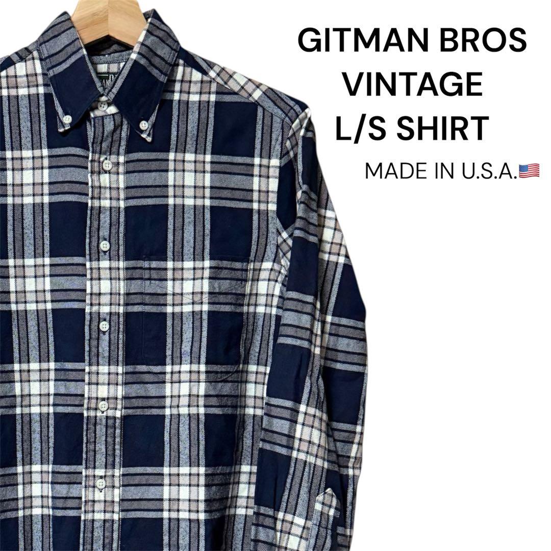 GITMAN BROS VINTAGE L/S SHIRT チェック柄