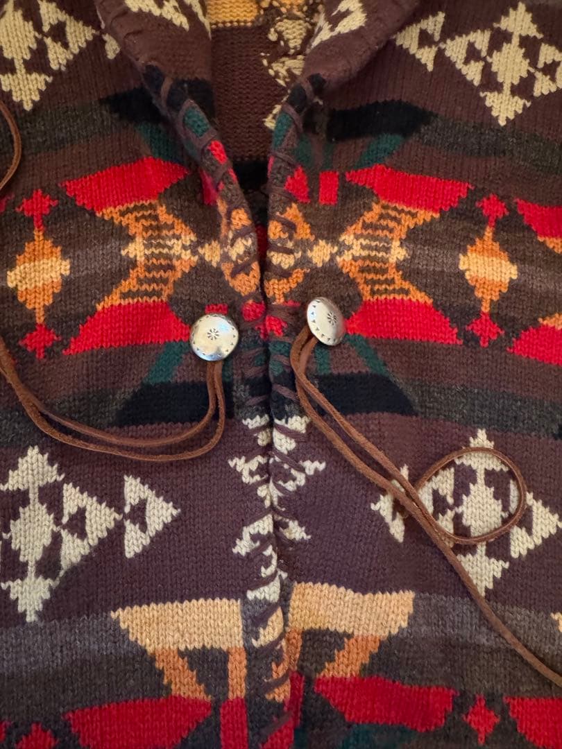 LAUREN RALPH LAUREN ネイティブ柄カーディガン M 美品