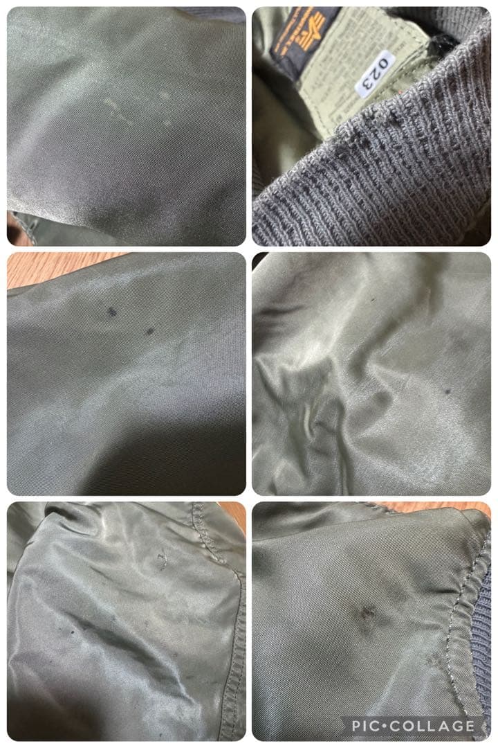 ALPHA 90s USA製 ビンテージ MA-1 グランドクルー Lサイズ