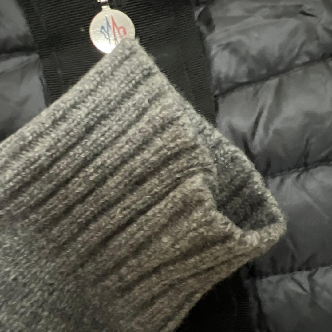 MONCLER ダウンジャケット S 黒 グレー